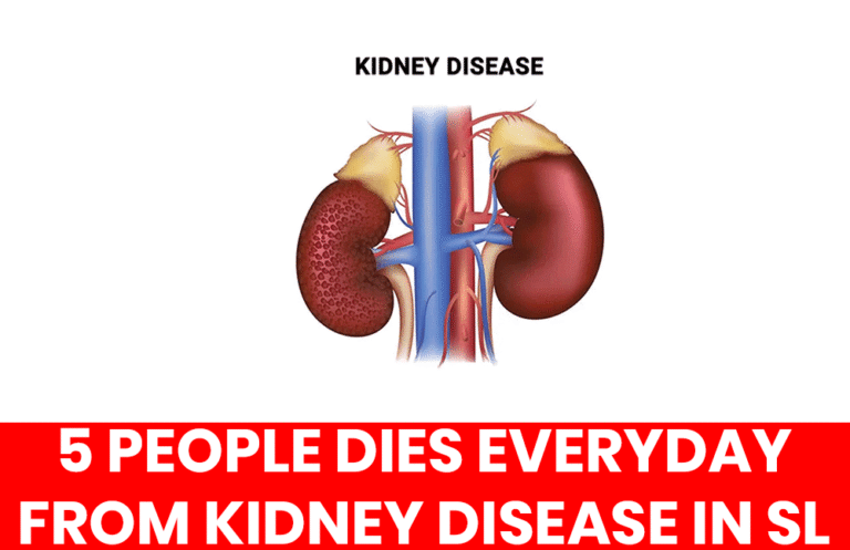 Chronic Kidney Disease in Sri Lanka Claims Five Lives Daily