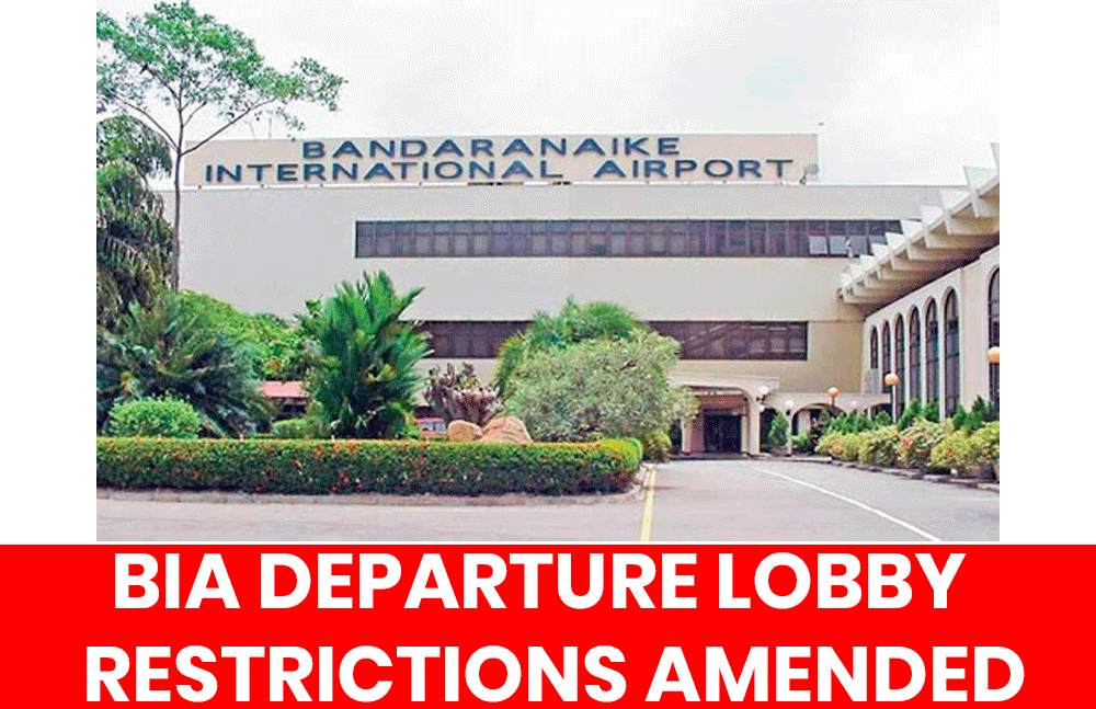 BIA Departure Lobby Entry Restrictions