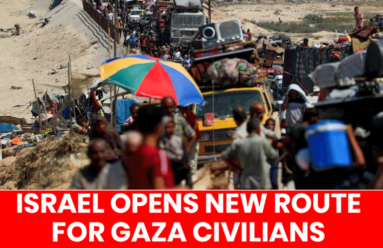 Israel Opens New Route for Gaza Civilians as Fighting Intensifies