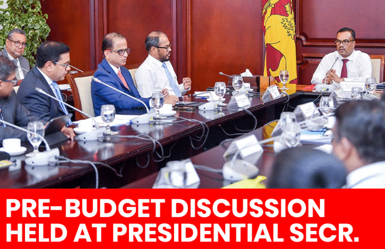 Pre-Budget Discussion on Banking, Finance and Insurance Sector Held at Presidential Secretariat