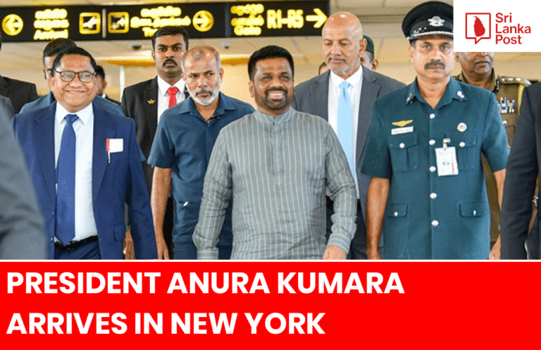 President Anura Kumara Dissanayake Arrives in New York for UNGA 80th Sessions