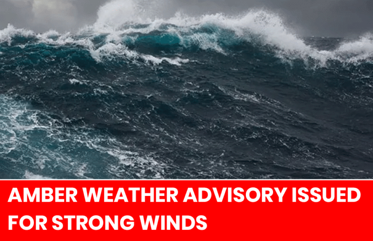 Amber Weather Advisory Issued for Strong Winds Across Several Provinces and Districts