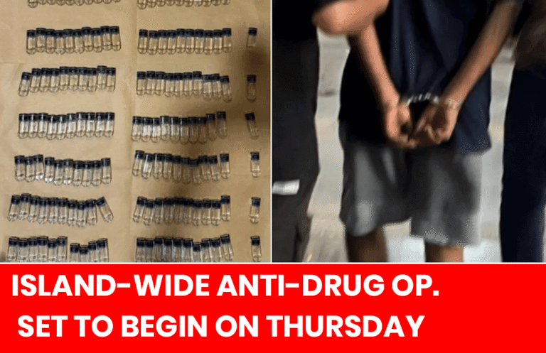 Island-Wide Anti-Drug Operation Set to Begin on Thursday