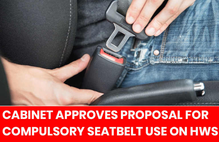 Cabinet Approves Proposal for Compulsory Seatbelt Use on Expressways
