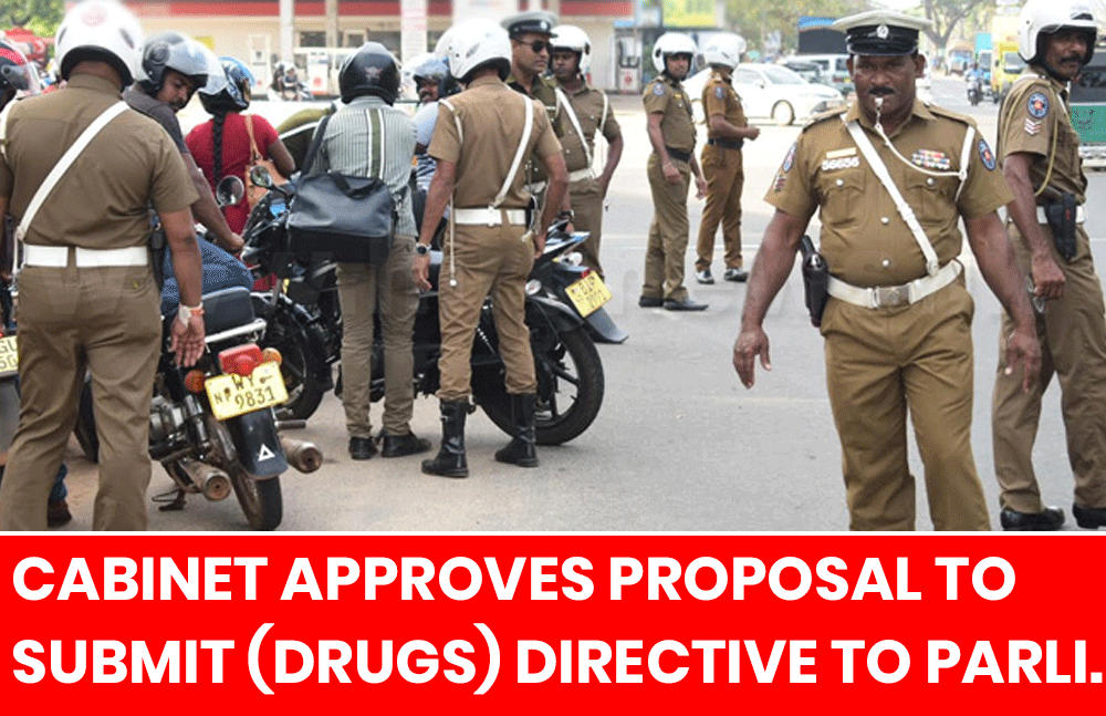 Cabinet Approves Proposal to Submit Motor Vehicles (Drugs) Directive to Parliament