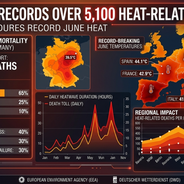 Germany Records Over 5,100 Heat-Related Deaths as Europe Endures Record June Heat