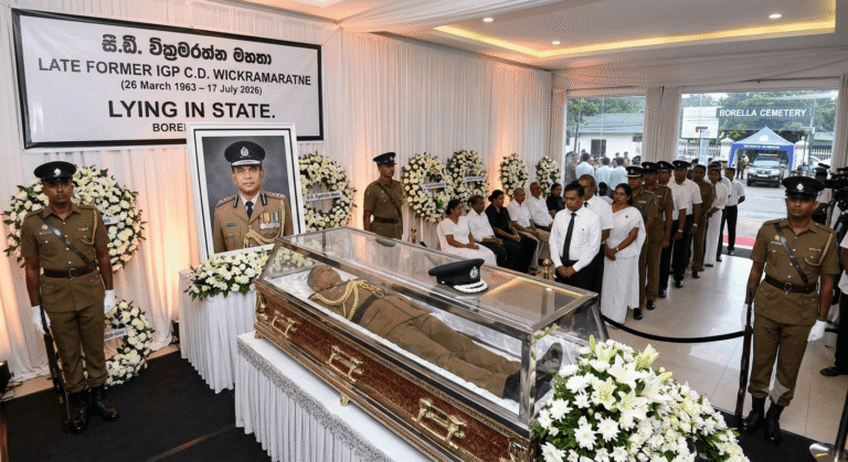 Former IGP C.D. Wickramaratne’s Final Rites Tomorrow as Investigations Continue