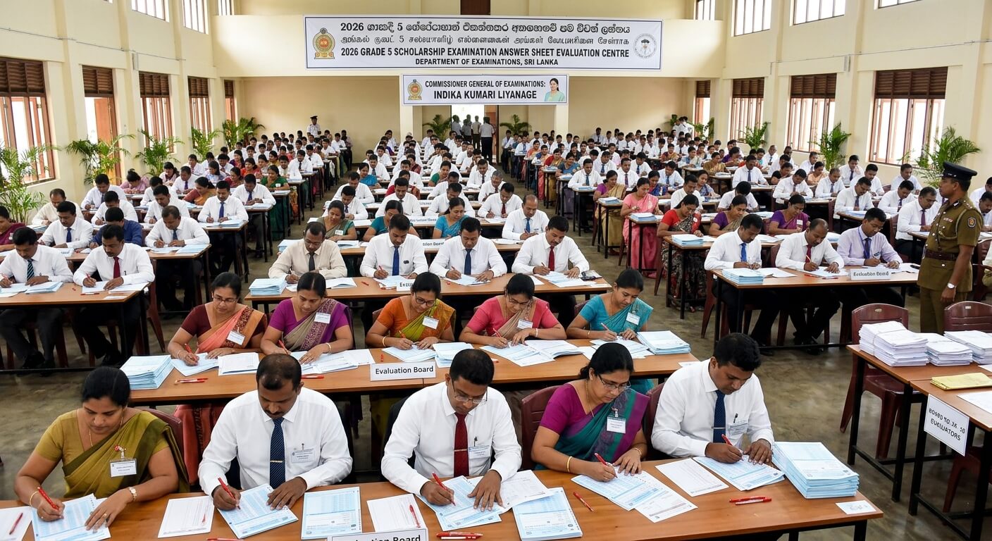Evaluation of Grade 5 Scholarship Examination answer sheets begins at 48 centres across Sri Lanka, with results expected to be released by September 9.
