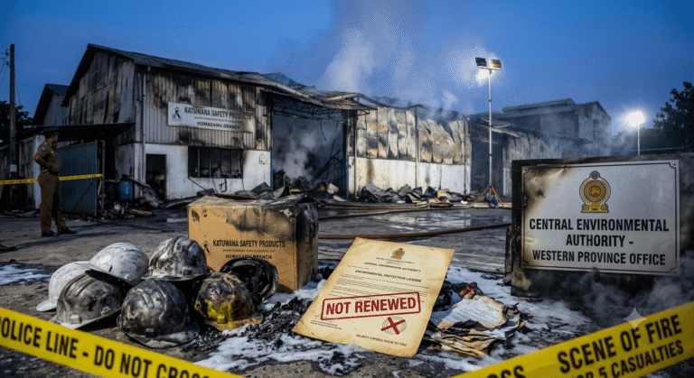 Homagama Factory Fire: Environmental License Was Not Renewed Before Deadly Blaze