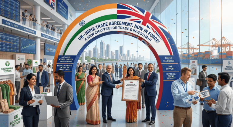 India-UK Trade Agreement Comes Into Force, Opening New Opportunities for Trade and Investment