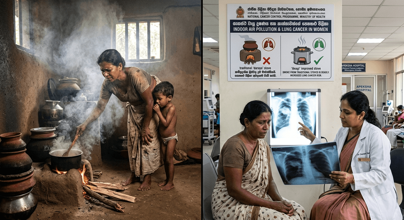 indoor-air-pollution-lung-cancer-sri-lankan-women-health-ministry