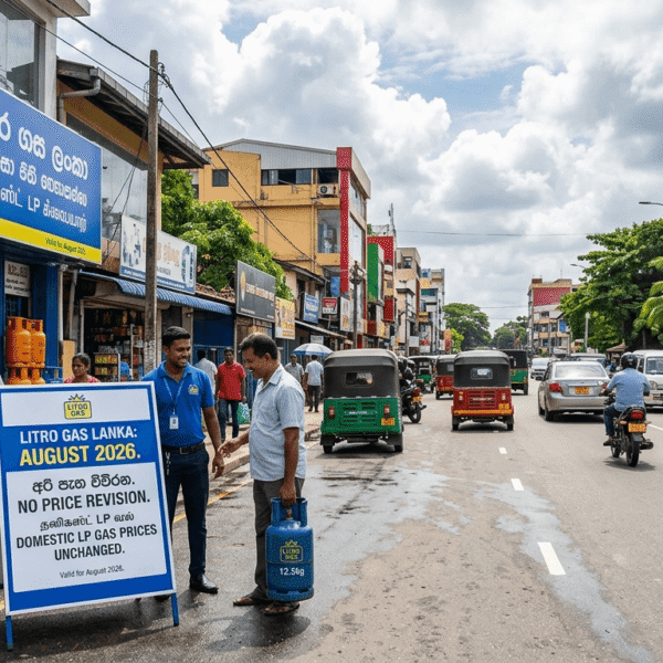 Litro Gas Lanka Announces No Price Revision for August