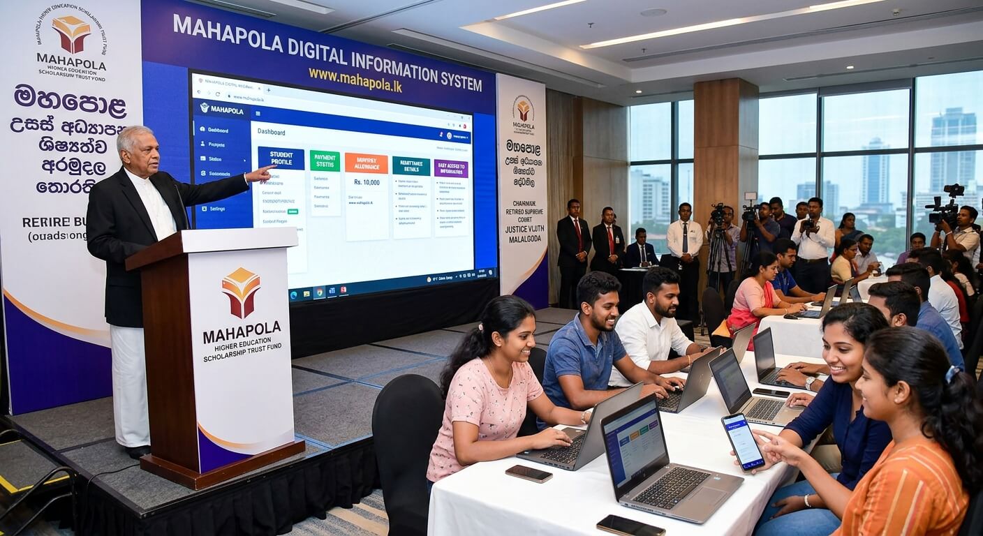 The Mahapola Higher Education Scholarship Trust Fund has launched a new online system allowing university students to access information about their scholarship payments.