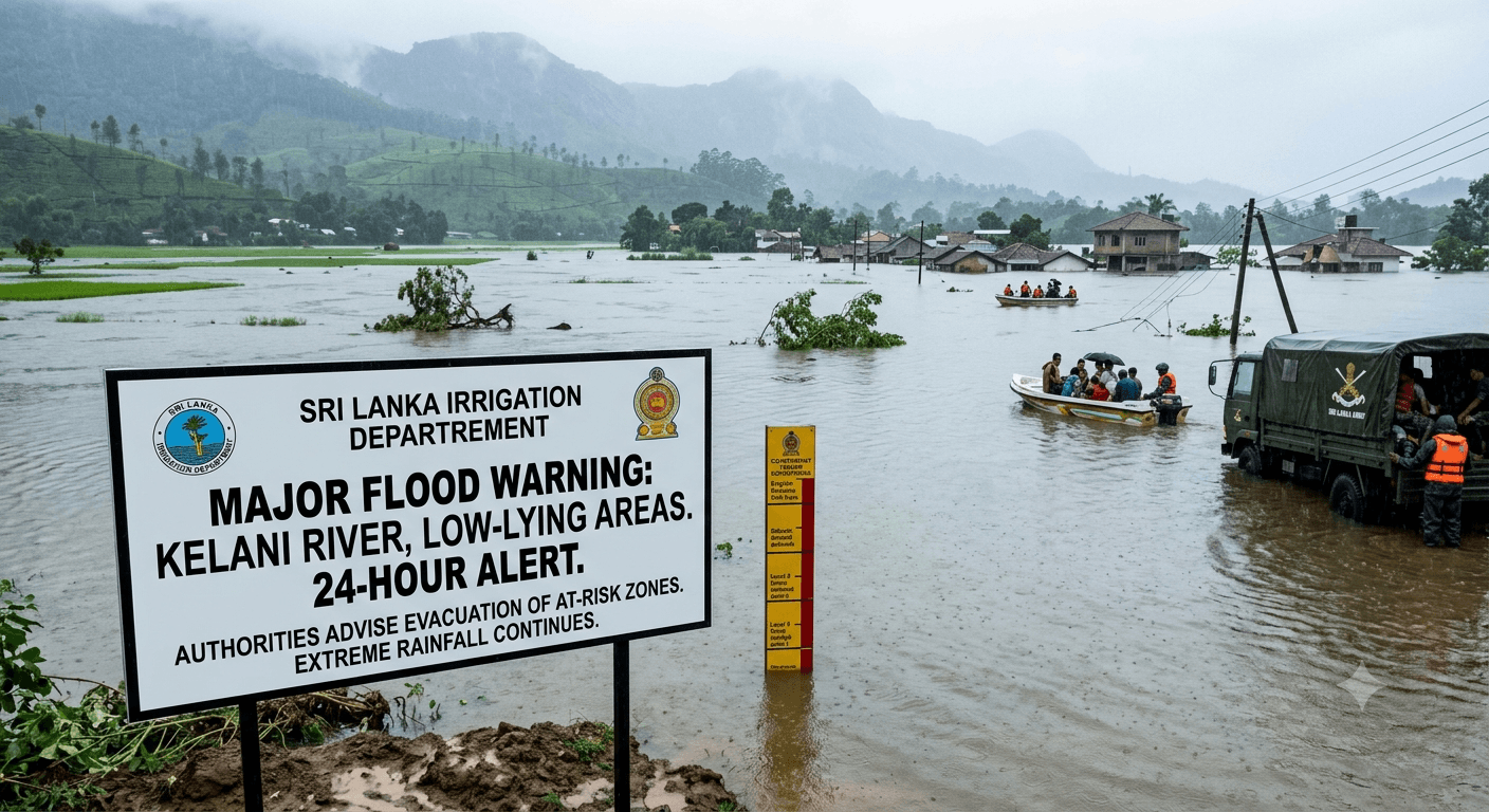 Major Flood Warning Issued for Kelani River as…