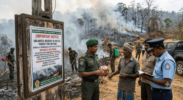 Sri Lanka to Take Legal Action Against Those Responsible for Forest Fires